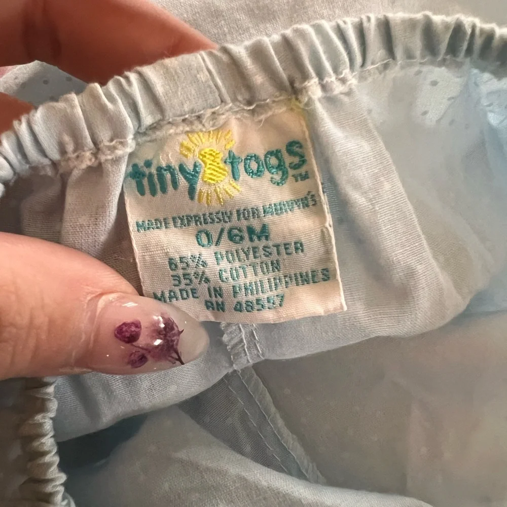 Vintage 80s Tiny Togs Baby Girl Ruffle Lot 0-12 Months Bloomers Diaper Cover